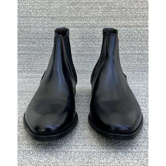 TO BOOT NEW YORK by ADAM DERRICK Carmello Black Leather Chelsea Boots Men\'s 9.5 main image 6